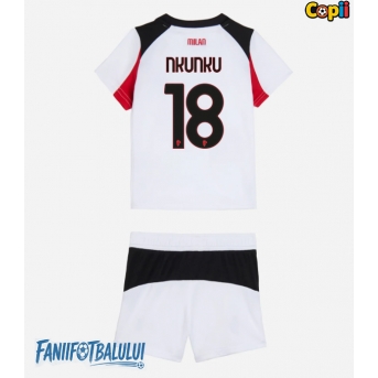 AC Milan Christopher Nkunku #18 Echipament de Fotbal Replică 2025-26 Copii Deplasare (+ Șorturi)
